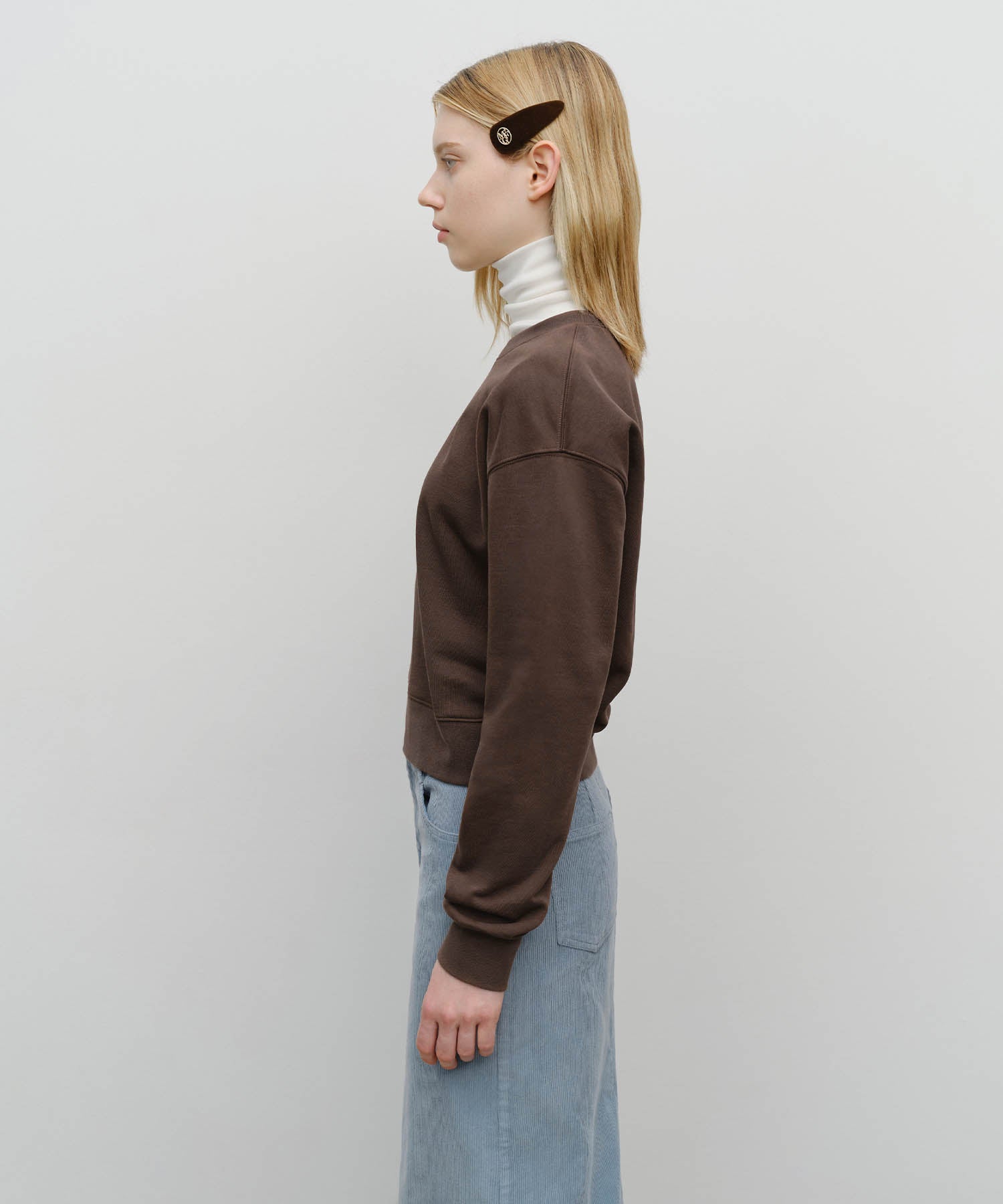 Marithé François Girbaud - W Doodle Bear Crop Sweatshirt