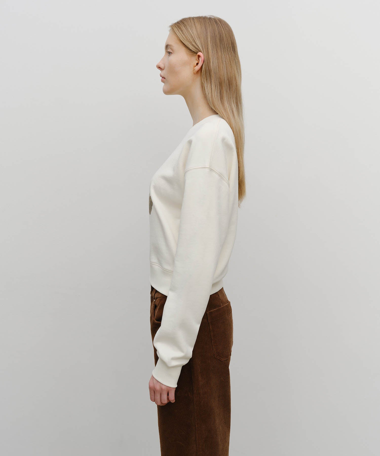 Marithé François Girbaud - W Doodle Bear Crop Sweatshirt