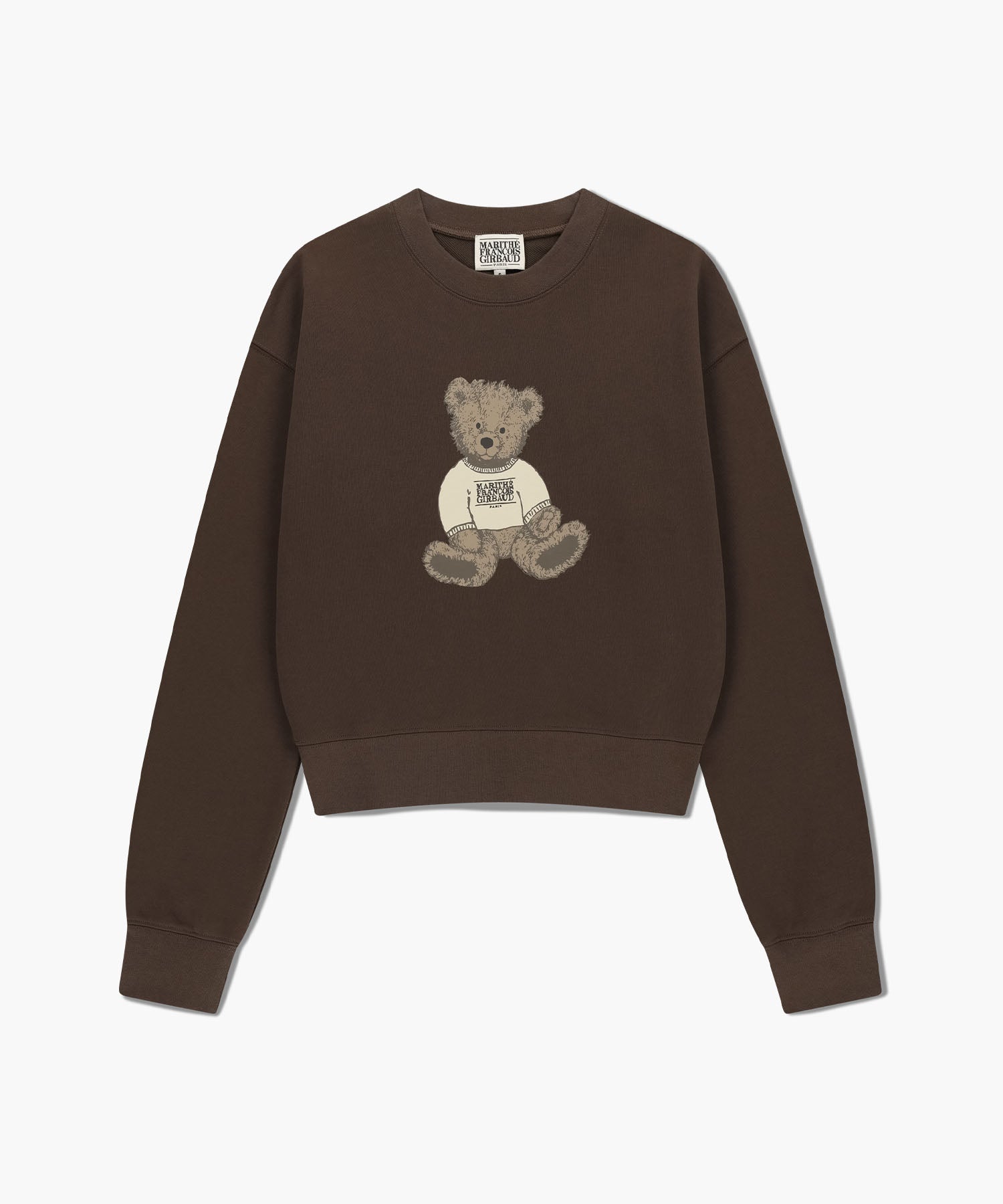 Marithé François Girbaud - W Doodle Bear Crop Sweatshirt