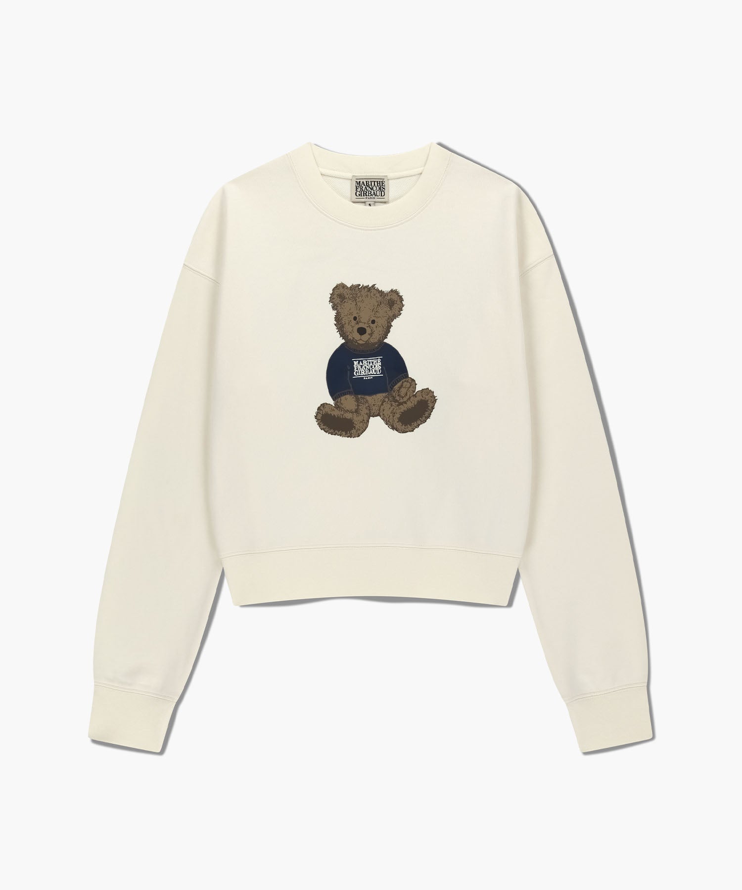 Marithé François Girbaud - W Doodle Bear Crop Sweatshirt
