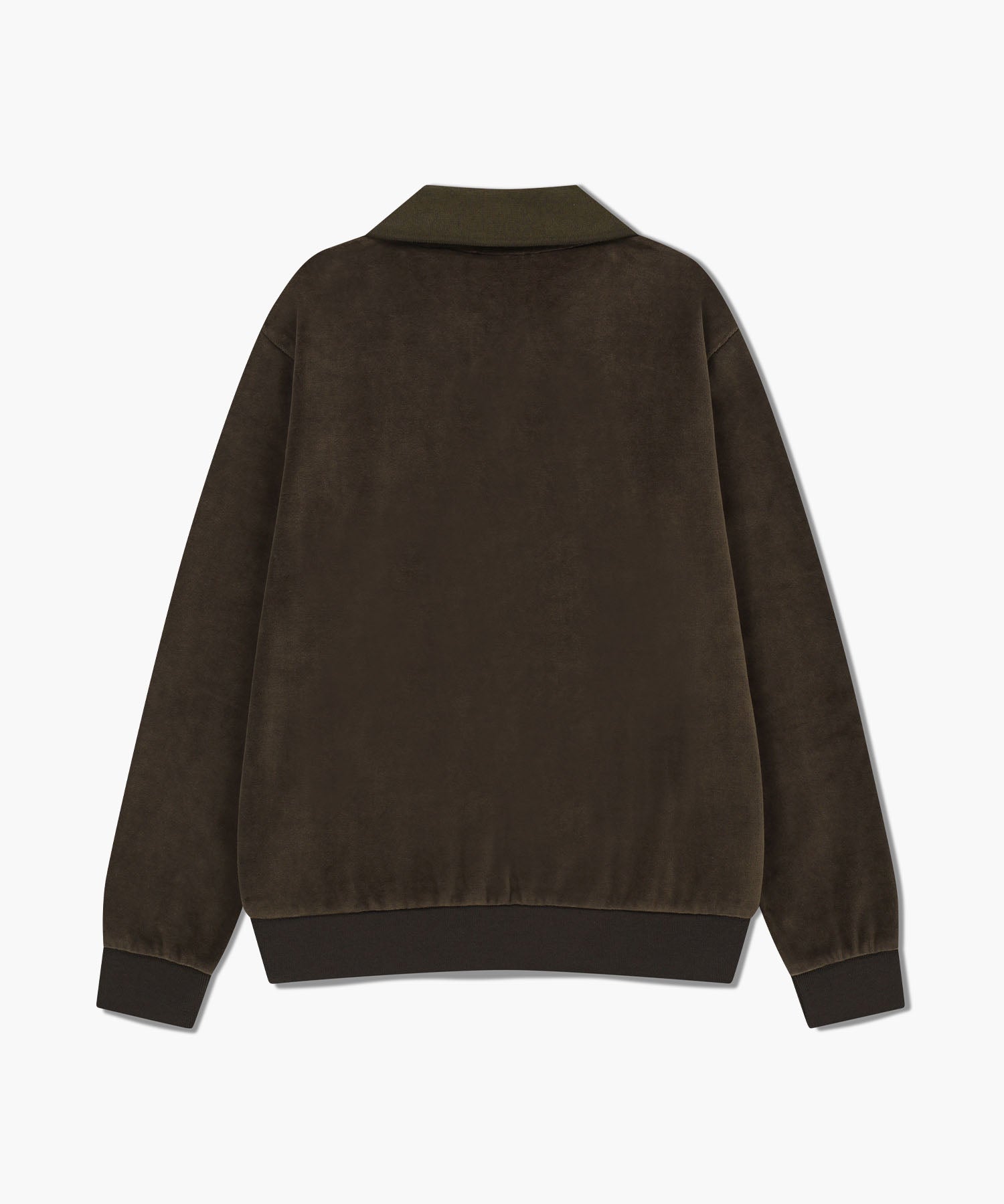 Marithé François Girbaud - Classic Logo Collared Velour Sweatshirt