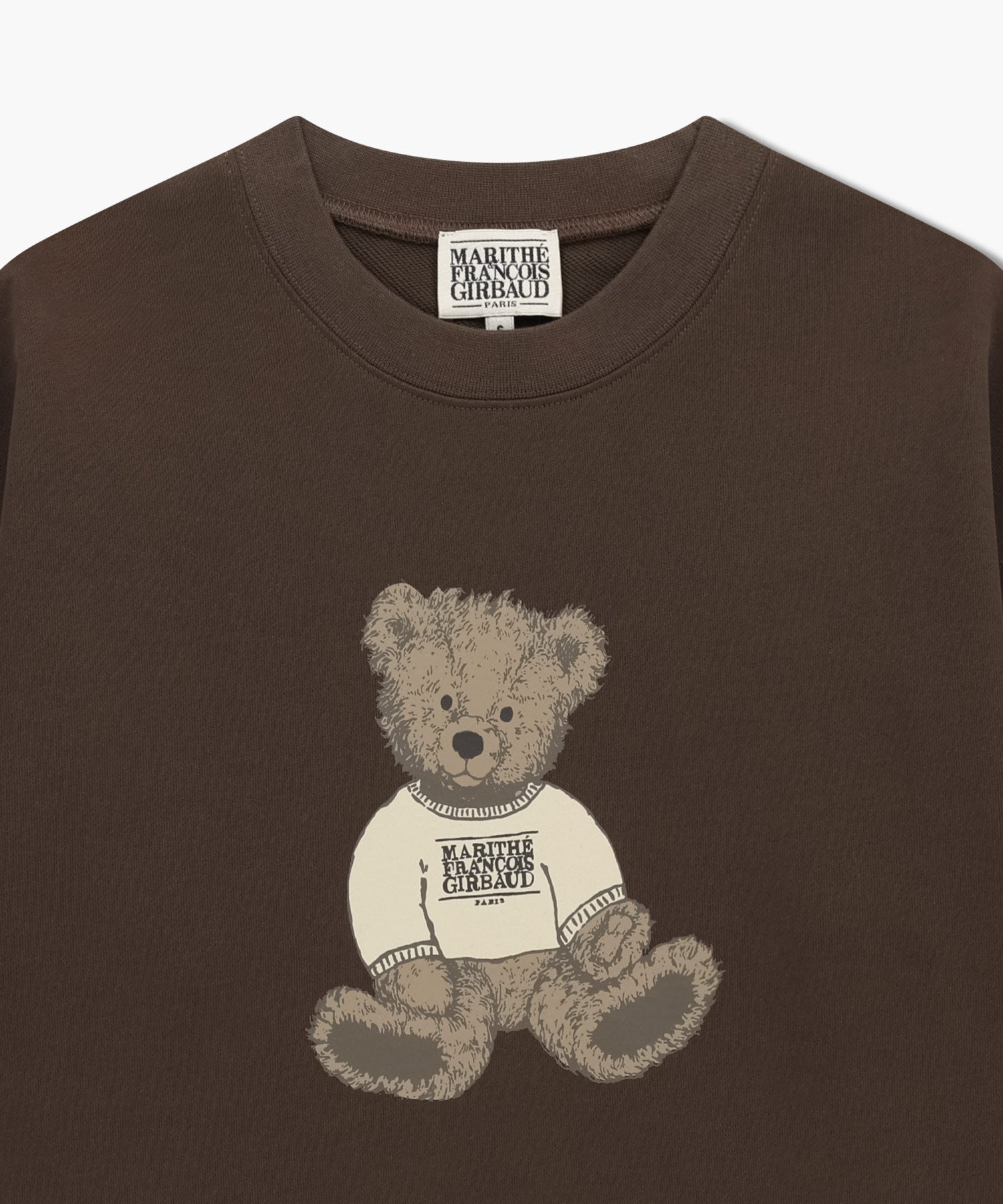 Marithé François Girbaud - W Doodle Bear Crop Sweatshirt