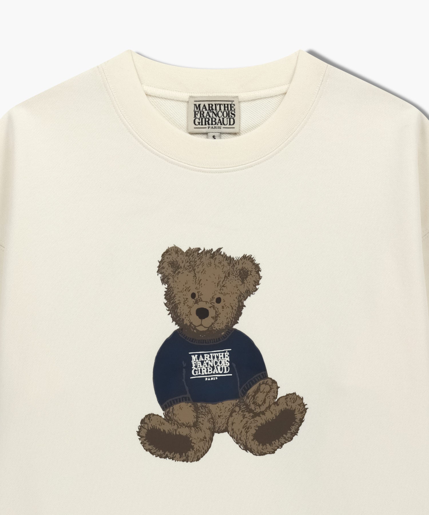 Marithé François Girbaud - W Doodle Bear Crop Sweatshirt