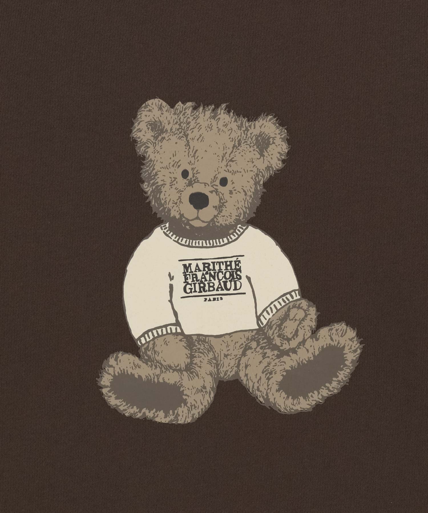 Marithé François Girbaud - W Doodle Bear Crop Sweatshirt