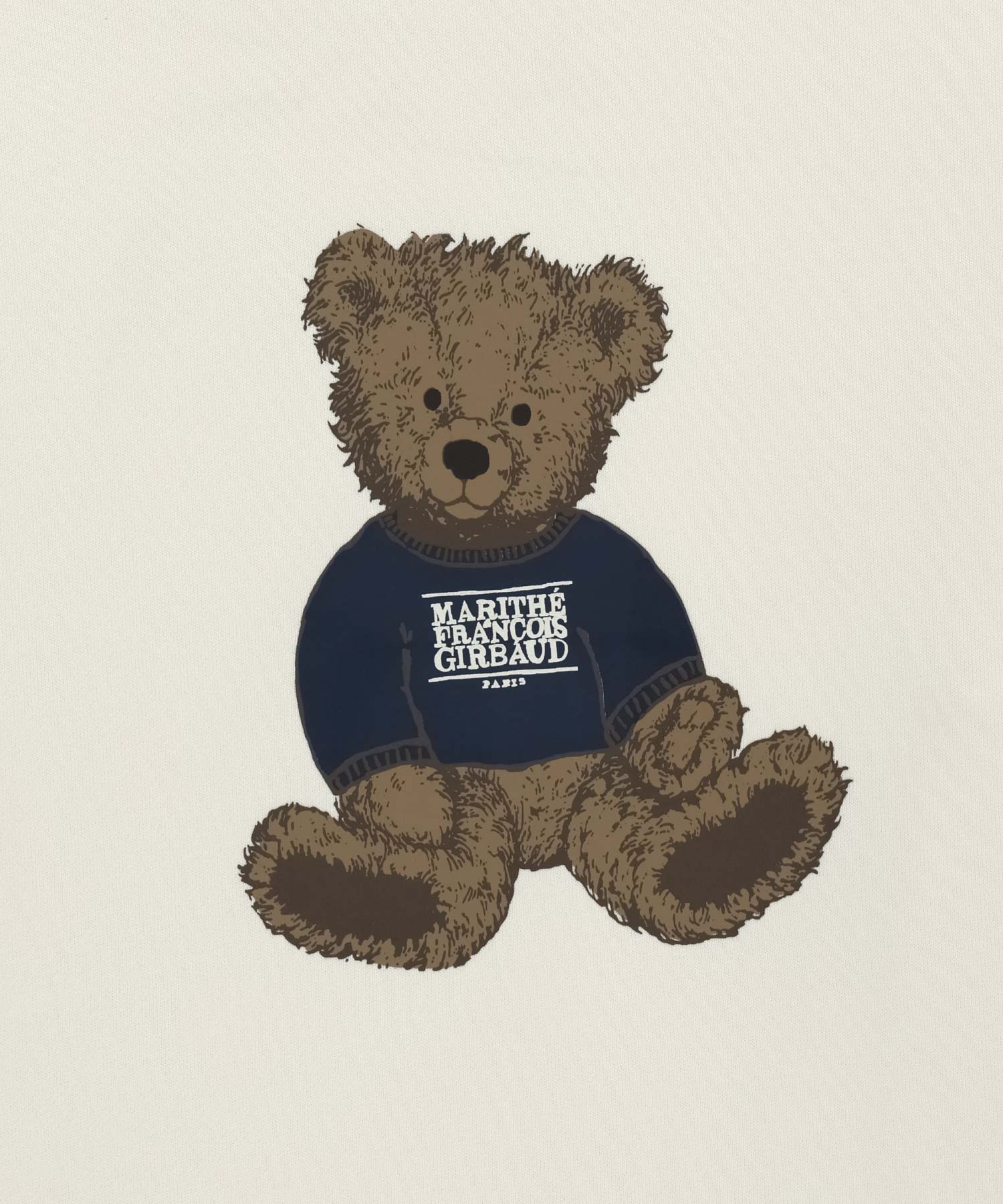 Marithé François Girbaud - W Doodle Bear Crop Sweatshirt