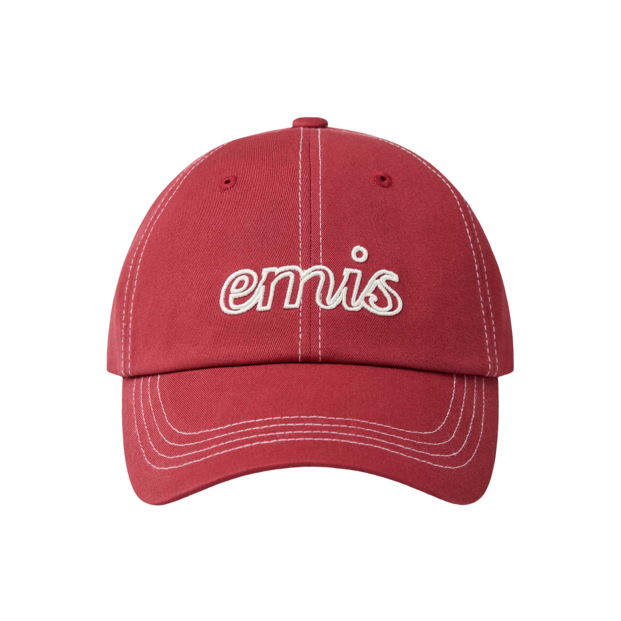EMIS Stitch Lettering Logo Ball Cap - Red