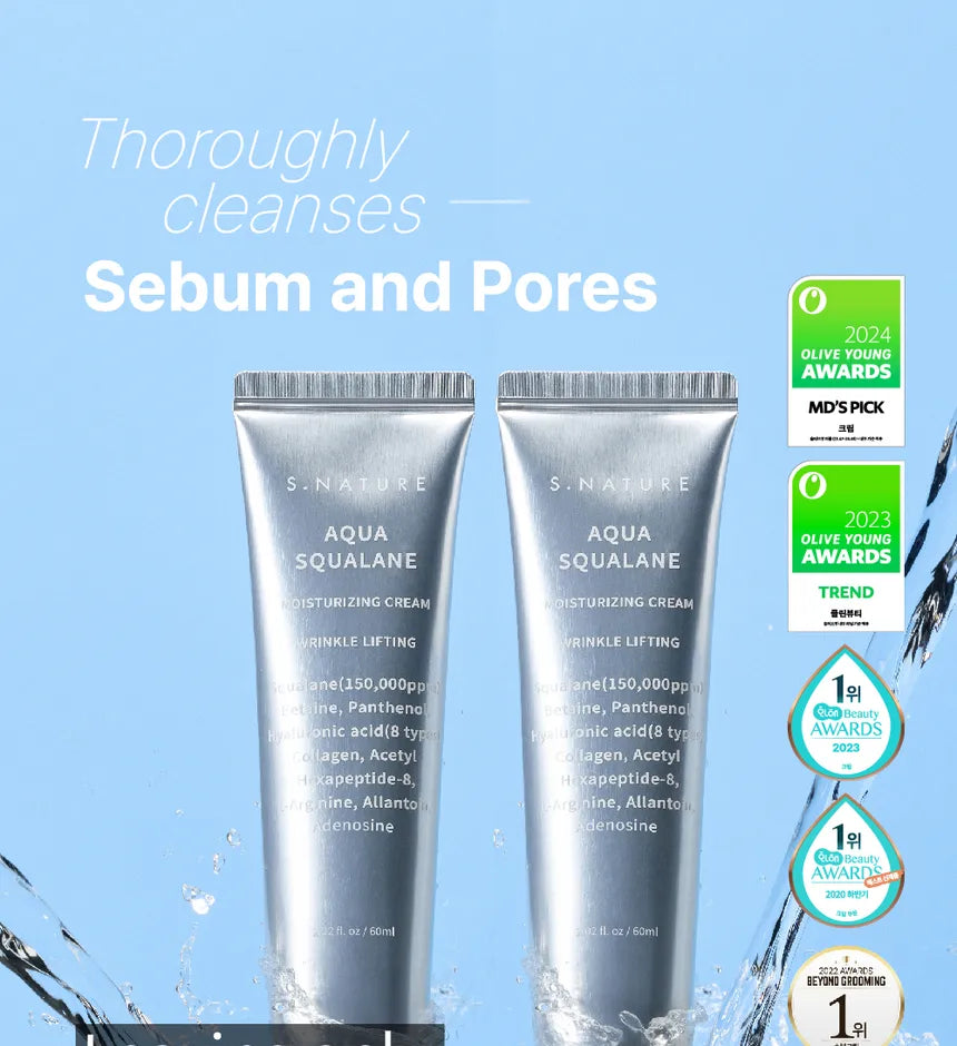 S.NATURE - Aqua Squalane Moisturizing Cream 60ml