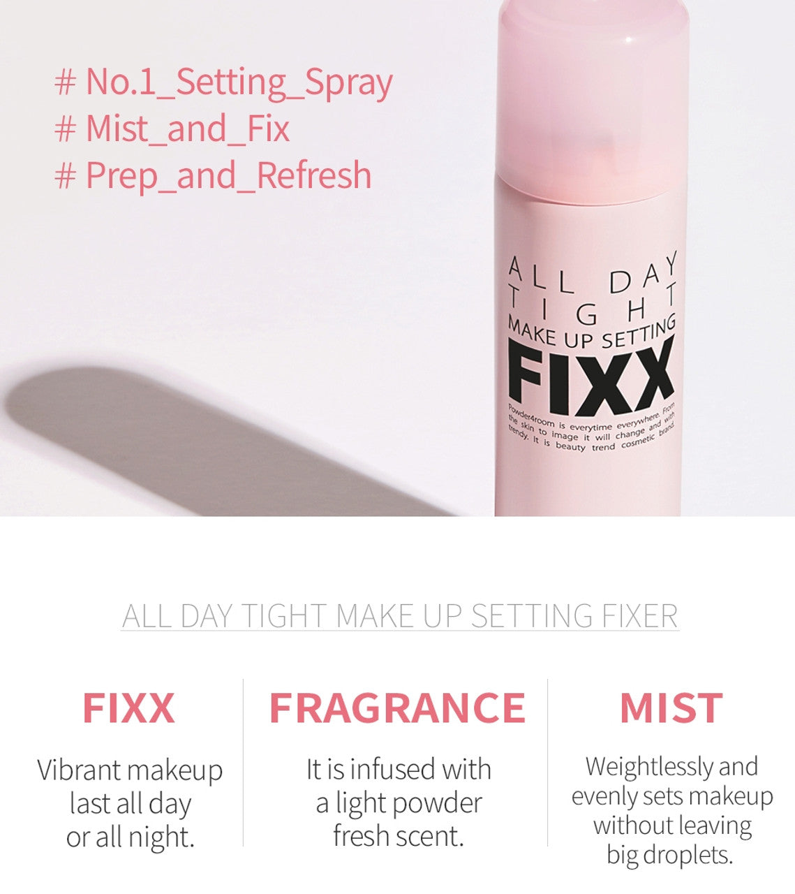 So Natural - Fixx All Day Tight Make Up Setting Spray 75ml