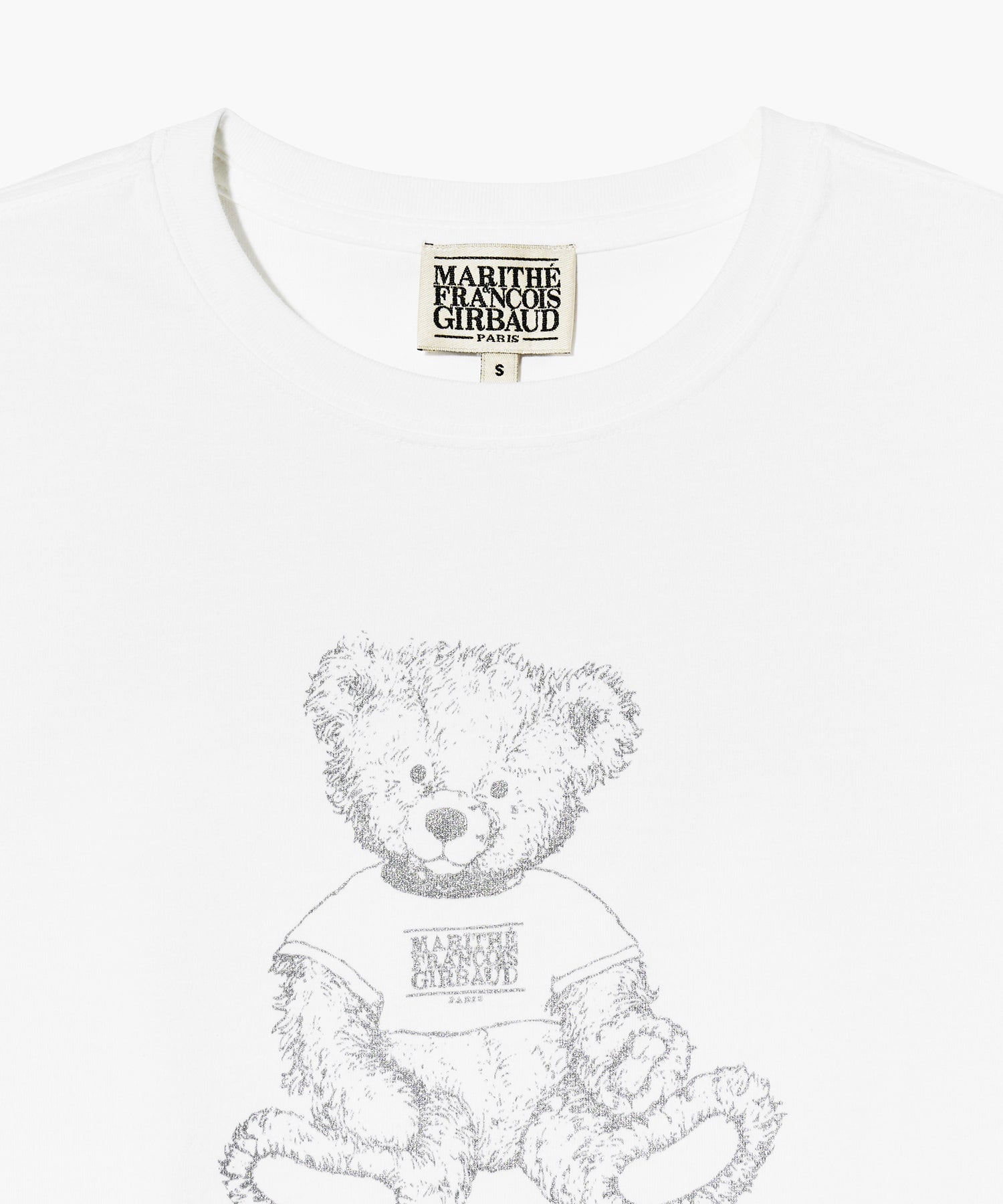 Marithé François Girbaud - W Sketch Doodle Bear Crop Tee