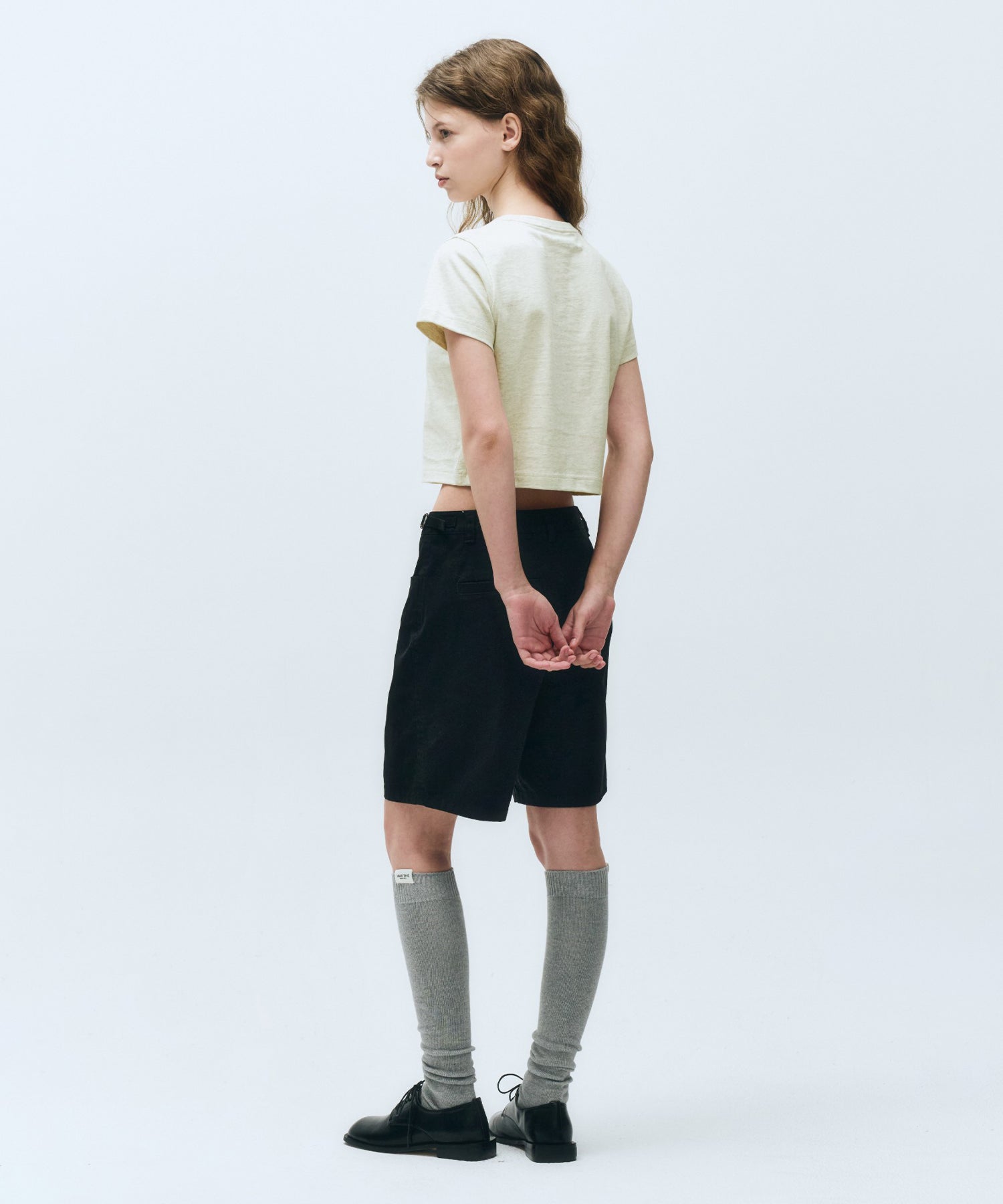 Marithé François Girbaud - W Sketch Doodle Bear Crop Tee