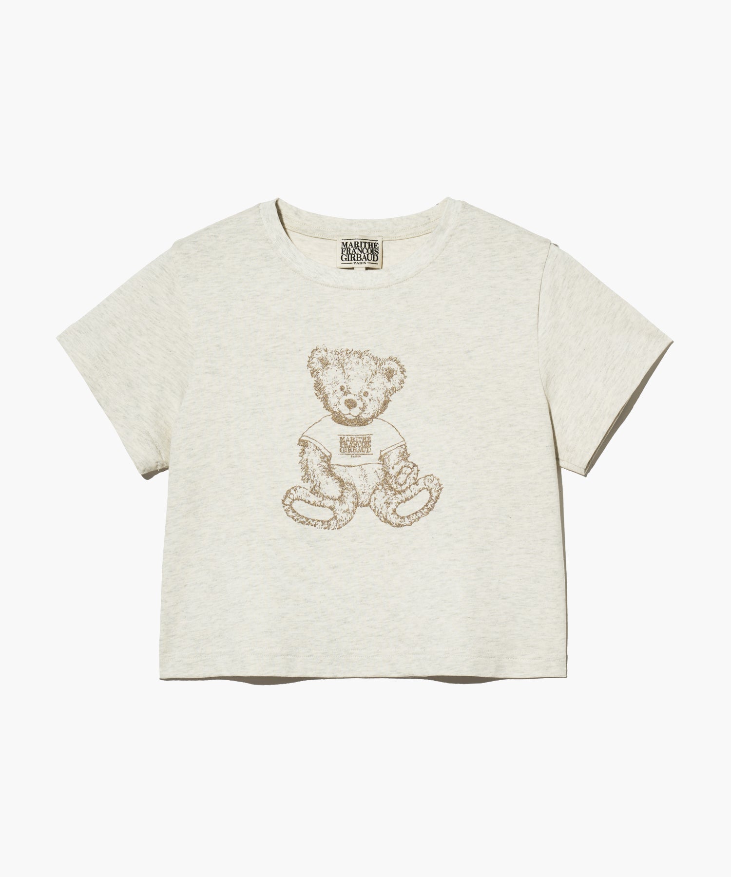 Marithé François Girbaud - W Sketch Doodle Bear Crop Tee