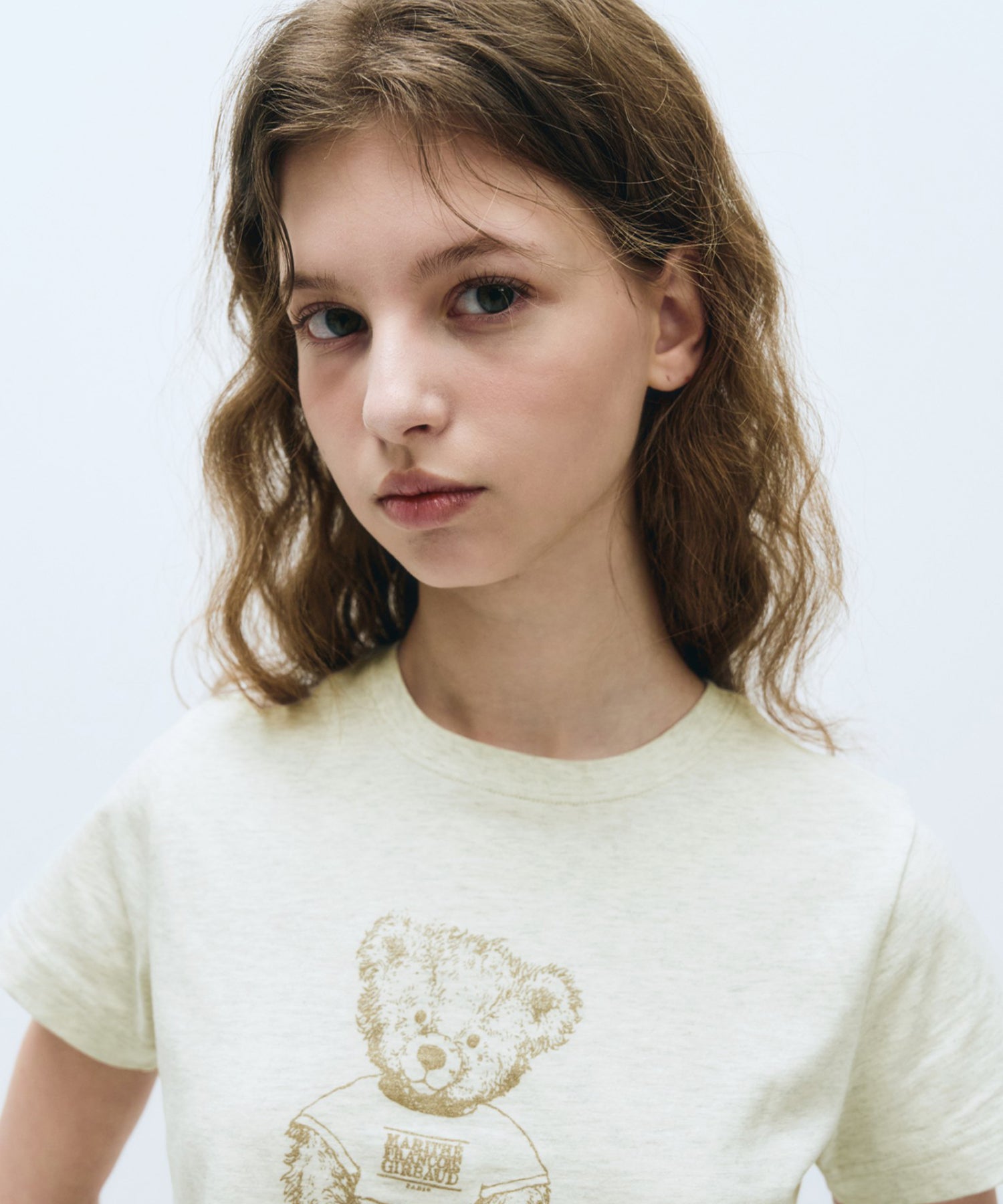 Marithé François Girbaud - W Sketch Doodle Bear Crop Tee