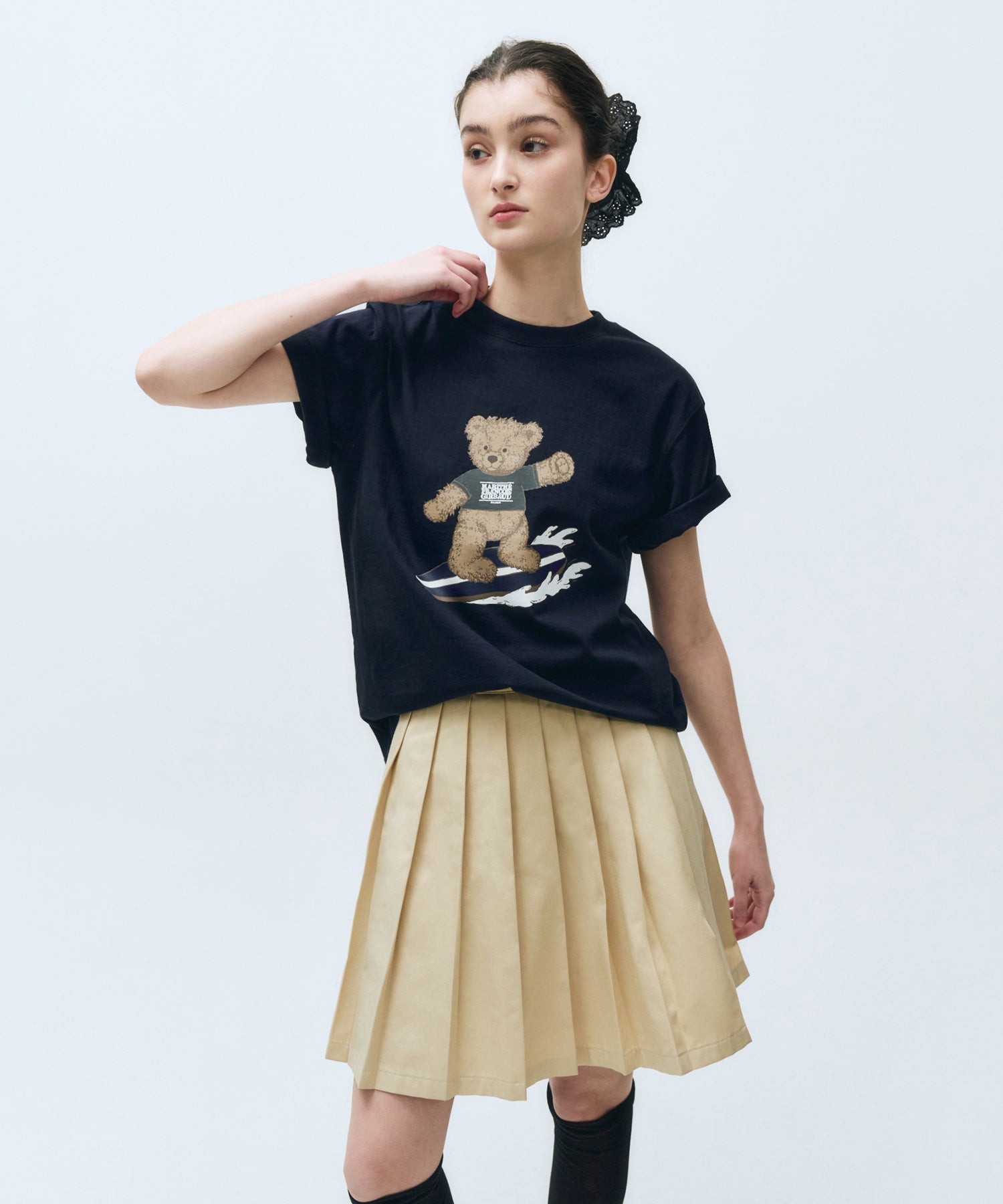 Marithé François Girbaud - Surfing Doodle Bear Tee