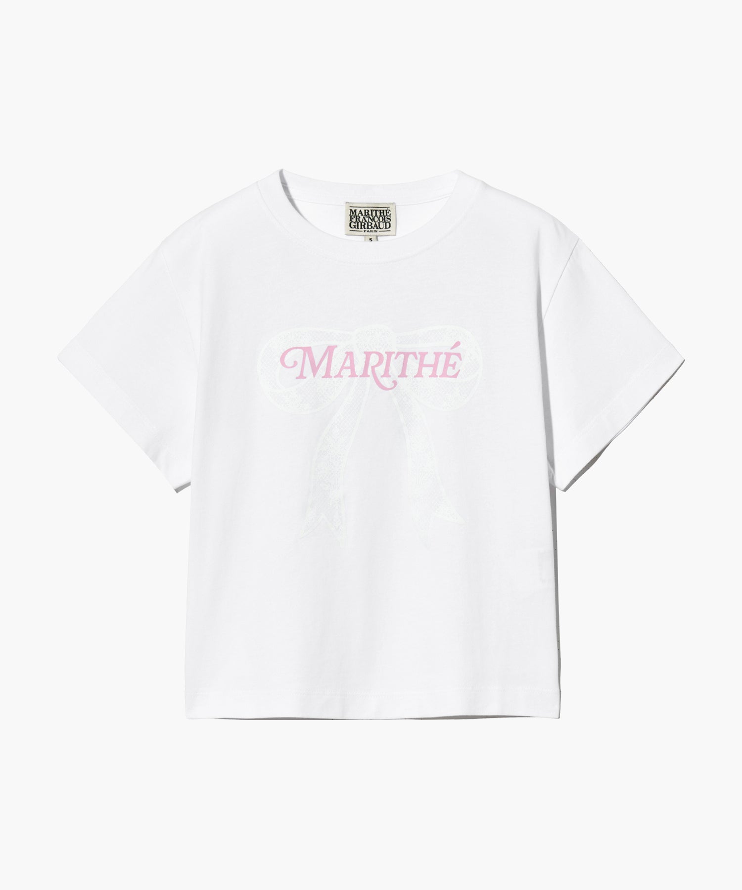 Marithé François Girbaud - W Ribbon Graphic Crop Tee