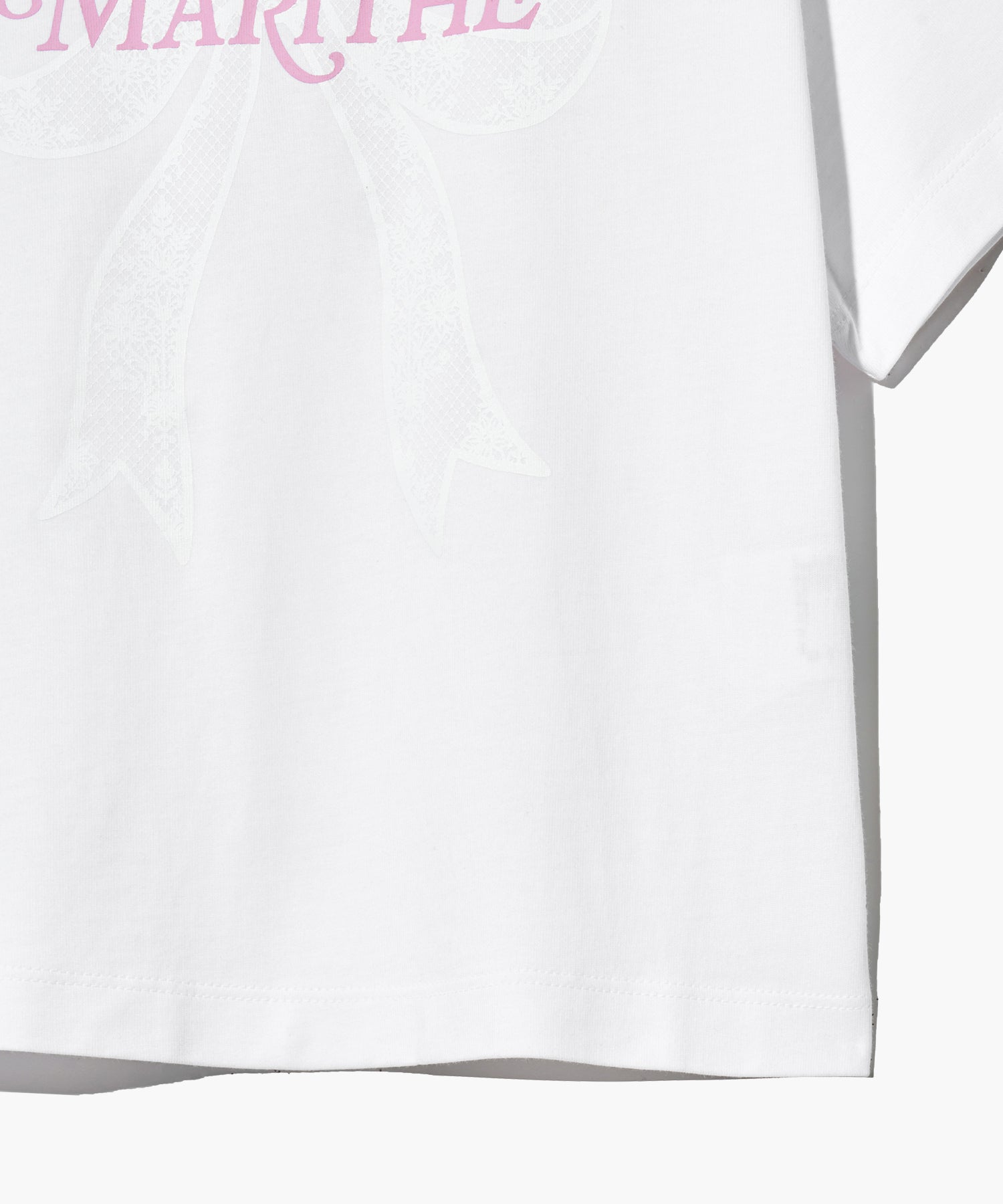 Marithé François Girbaud - W Ribbon Graphic Crop Tee