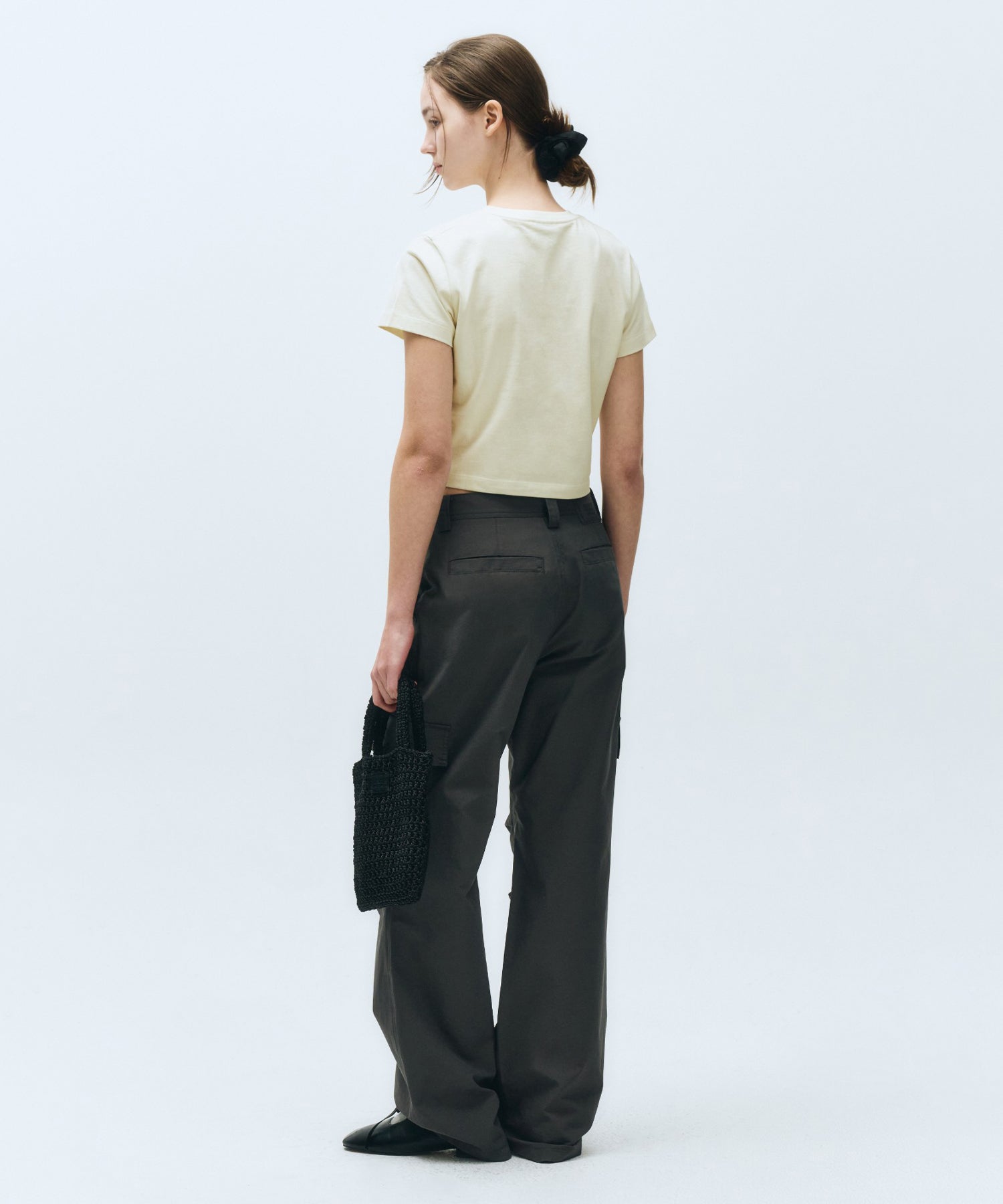 Marithé François Girbaud - W Ribbon Graphic Crop Tee