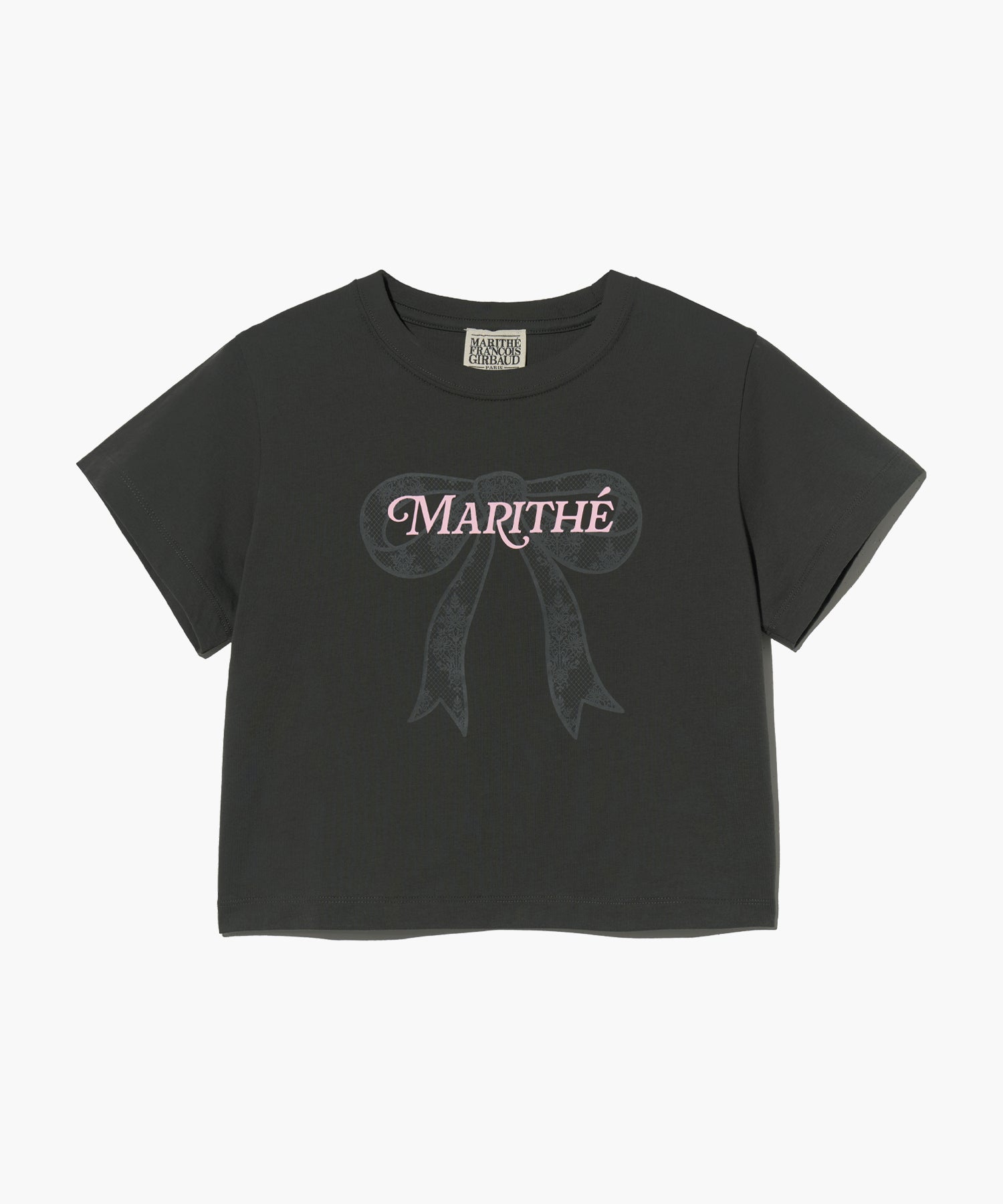 Marithé François Girbaud - W Ribbon Graphic Crop Tee