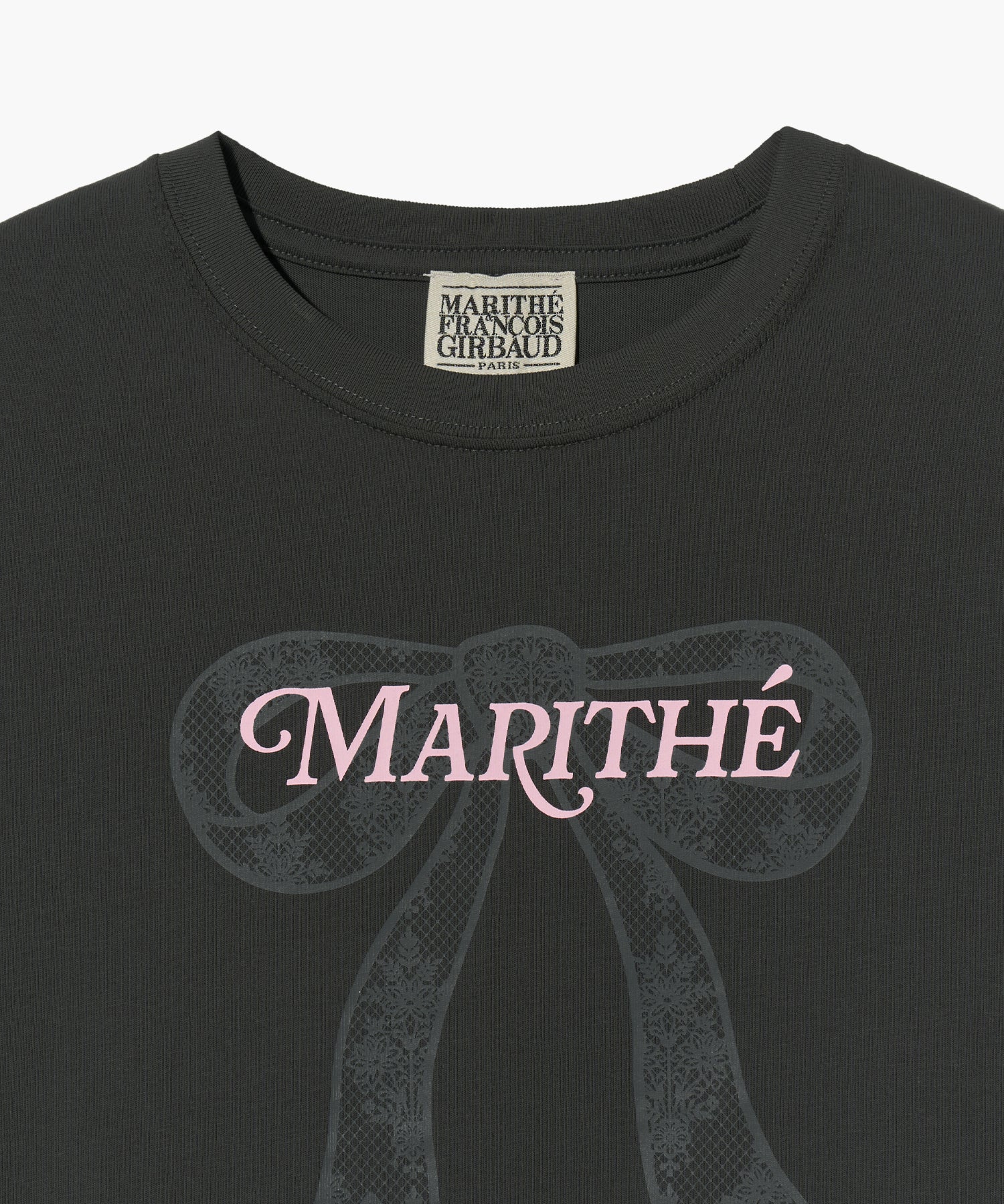 Marithé François Girbaud - W Ribbon Graphic Crop Tee