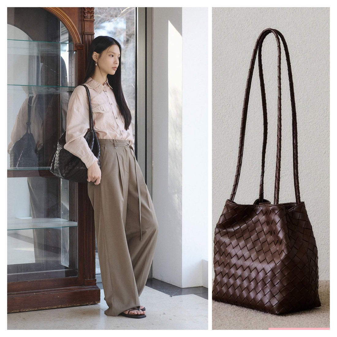 MONOROW Noa and Juri woven Korean bag comparison