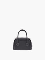 MARGESHERWOOD Soft Tote Mini Bag in Black Plain leather