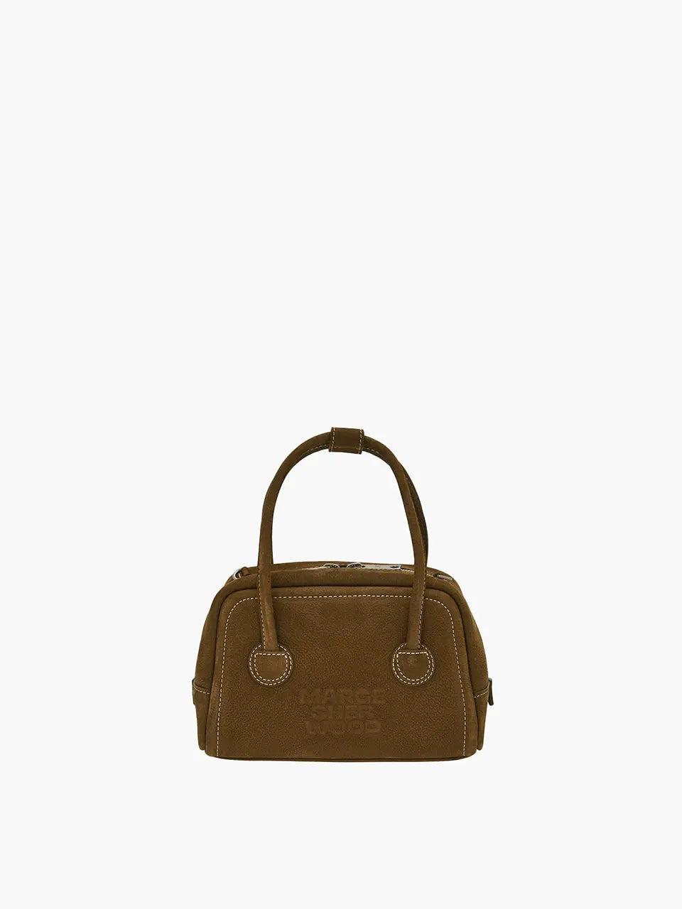 MARGESHERWOOD Soft Tote Mini Bag in Chestnut Nubuck leather