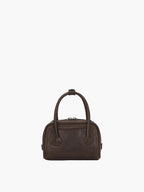 MARGESHERWOOD Soft Tote Mini Bag in Washed Brown Pull-up leather