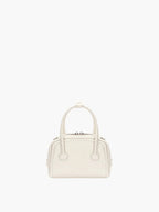 MARGESHERWOOD Soft Tote Mini Bag in Cream Plain leather