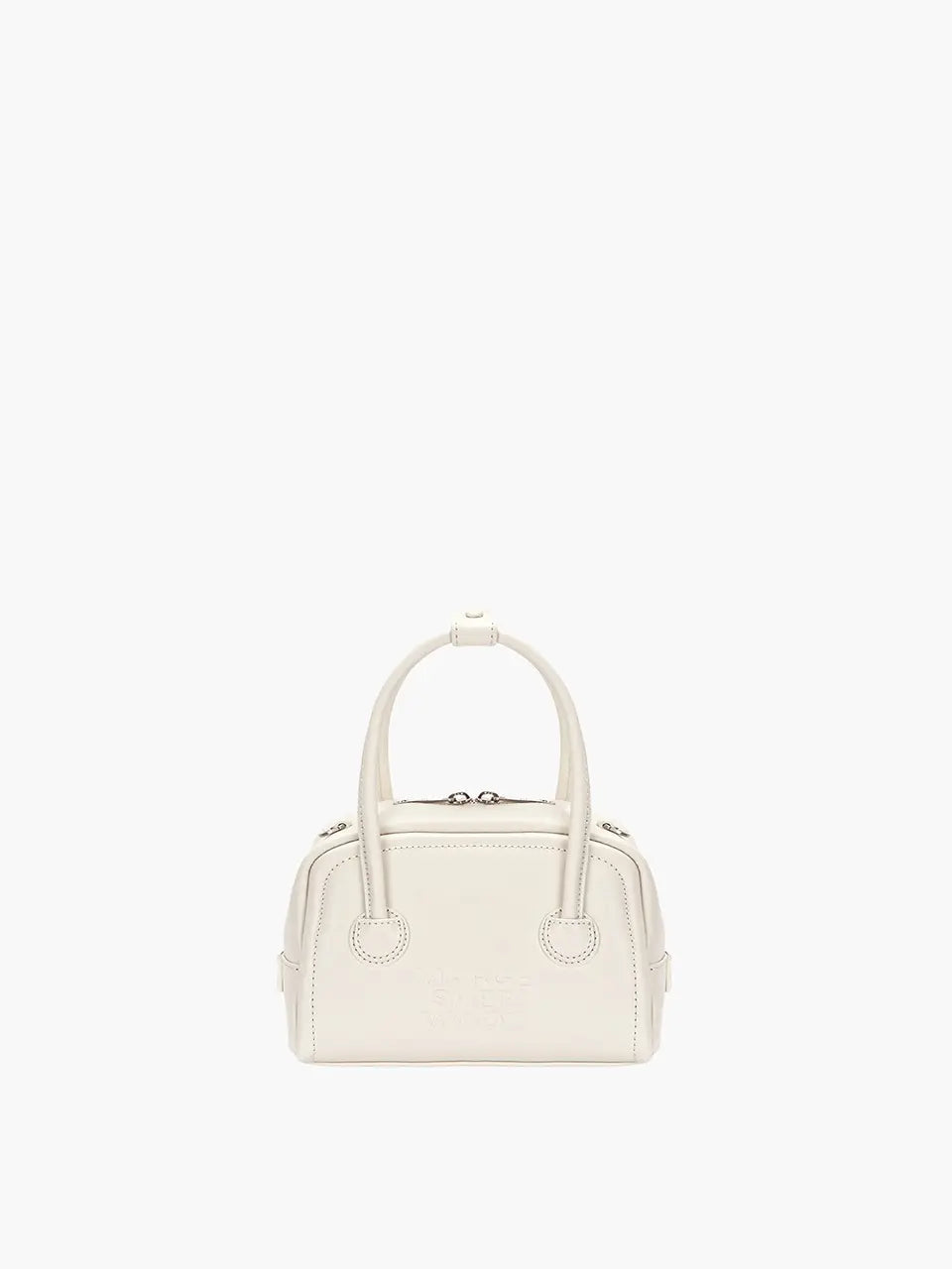 MARGESHERWOOD Soft Tote Mini Bag in Cream Plain leather