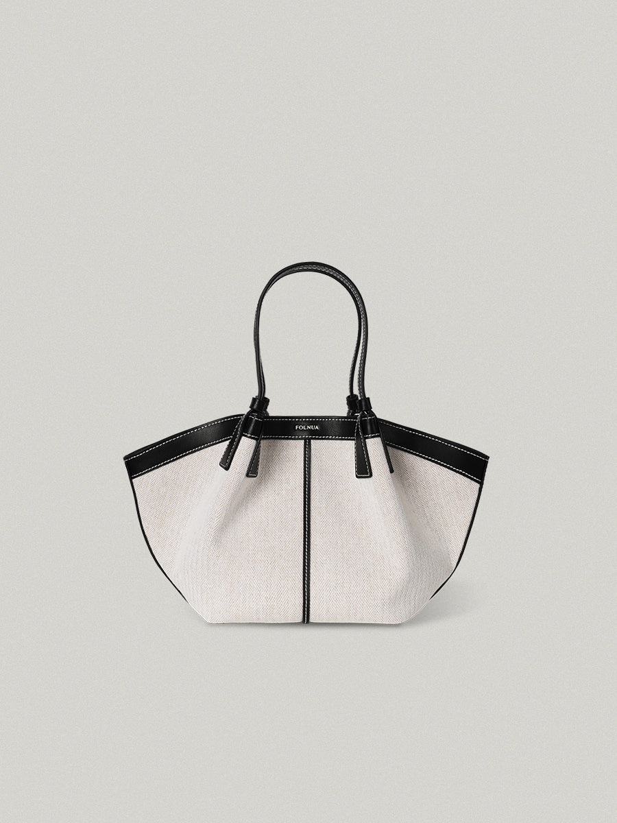 FOLNUA Mini Shell Bag - Black, Canvas