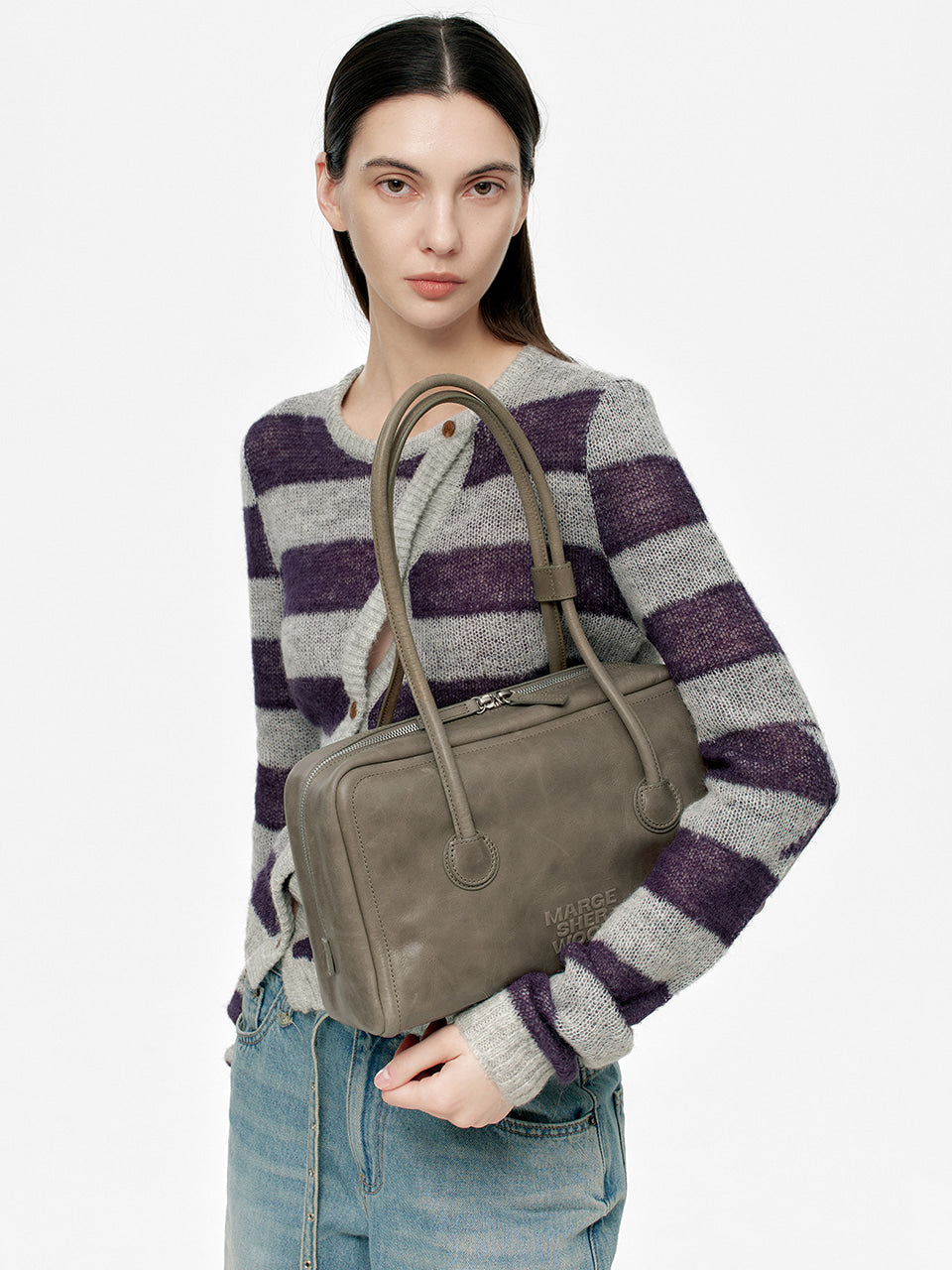 MARGESHERWOOD Soft Boston Bag - Etoffe Leather