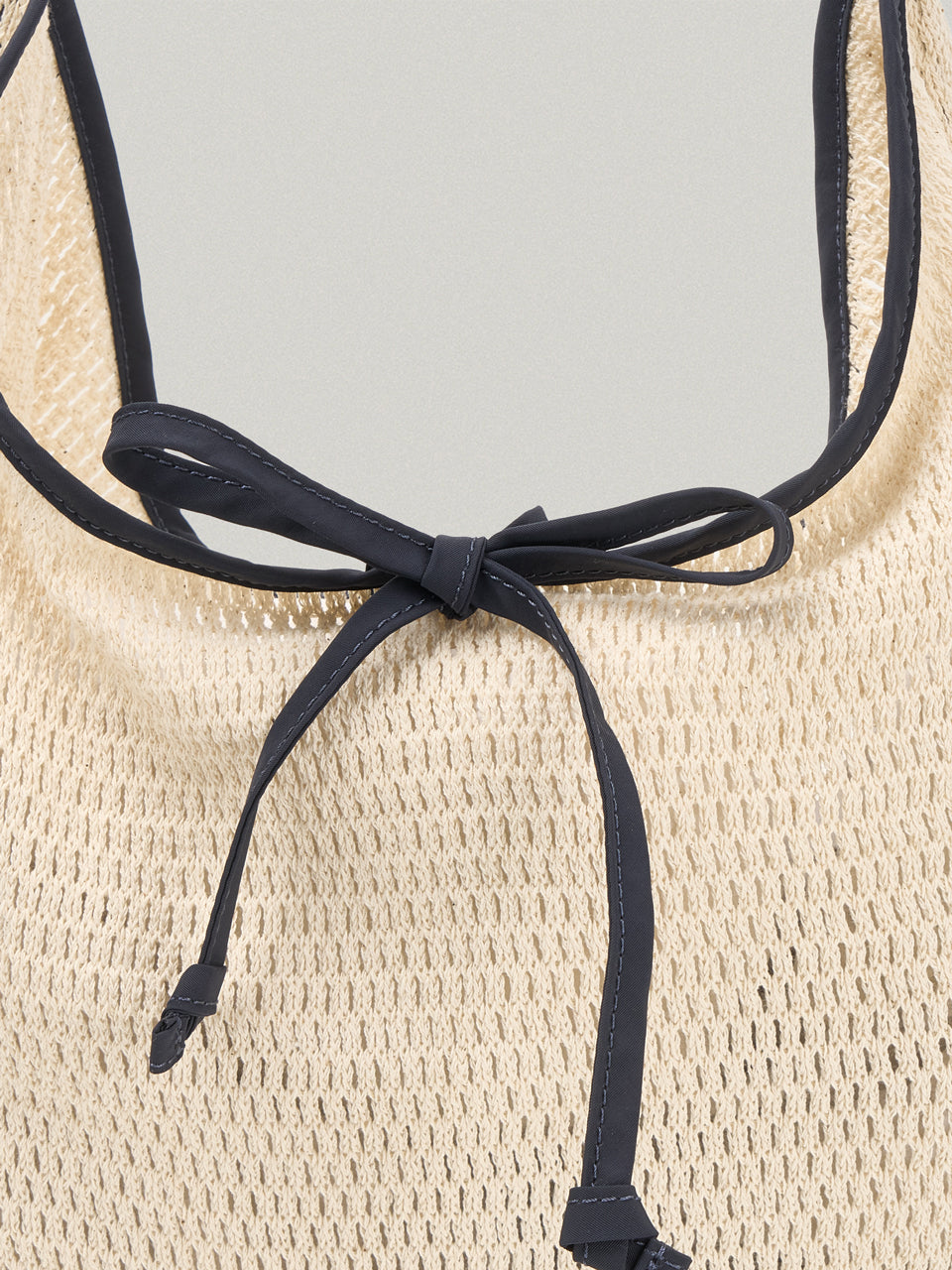 FOLNUA Leger Mesh Eco Bag Ivory interior