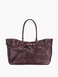 MARGESHERWOOD Grandma Used Bag Large - Wine Pull-up Leather