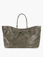 MARGESHERWOOD Grandma Used Bag XL - Etoffe Pull-up Leather