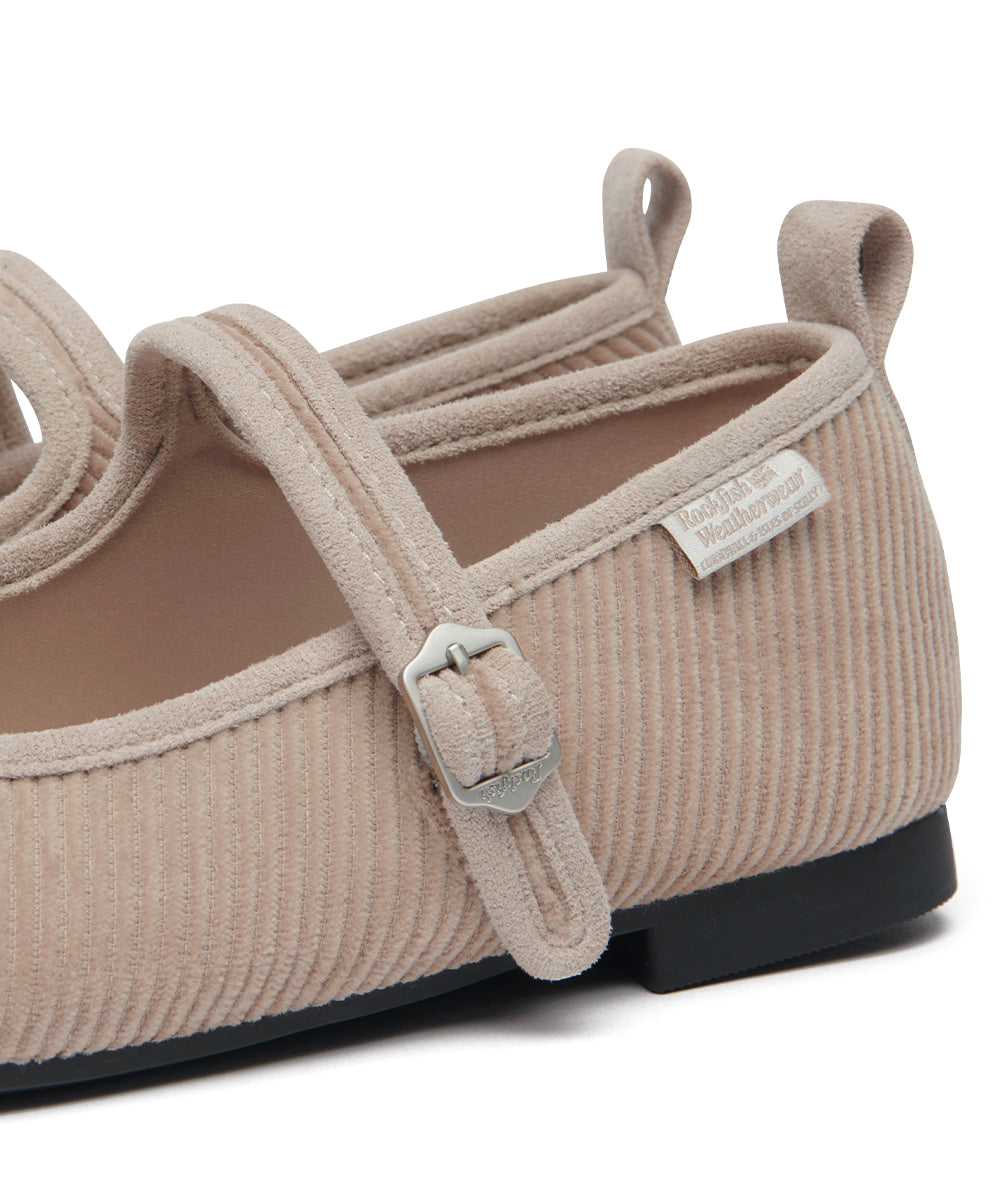 Rockfish Weatherwear Bella Maryjanes Corduroy Taupe view 9