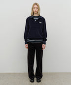 Marithé François Girbaud - Classic Logo Collared Velour Sweatshirt