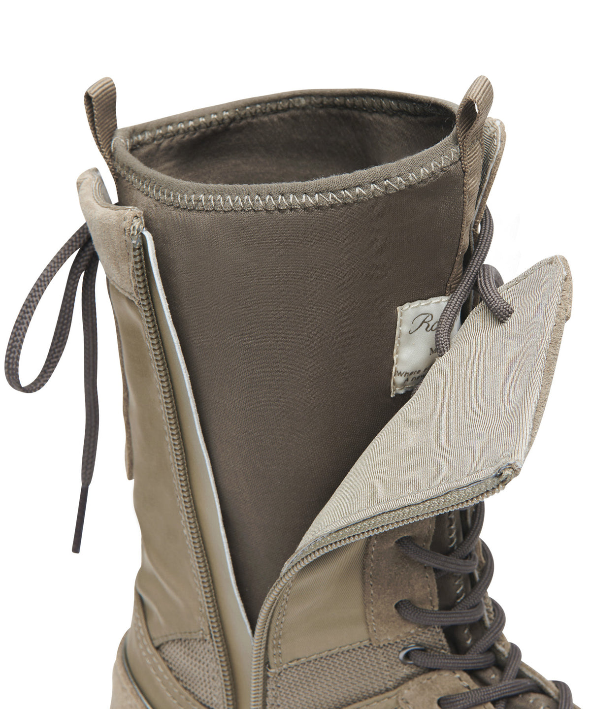 Rockfish Weatherwear NICOLE MIDDLE BOOTS Khaki open shaft and lining