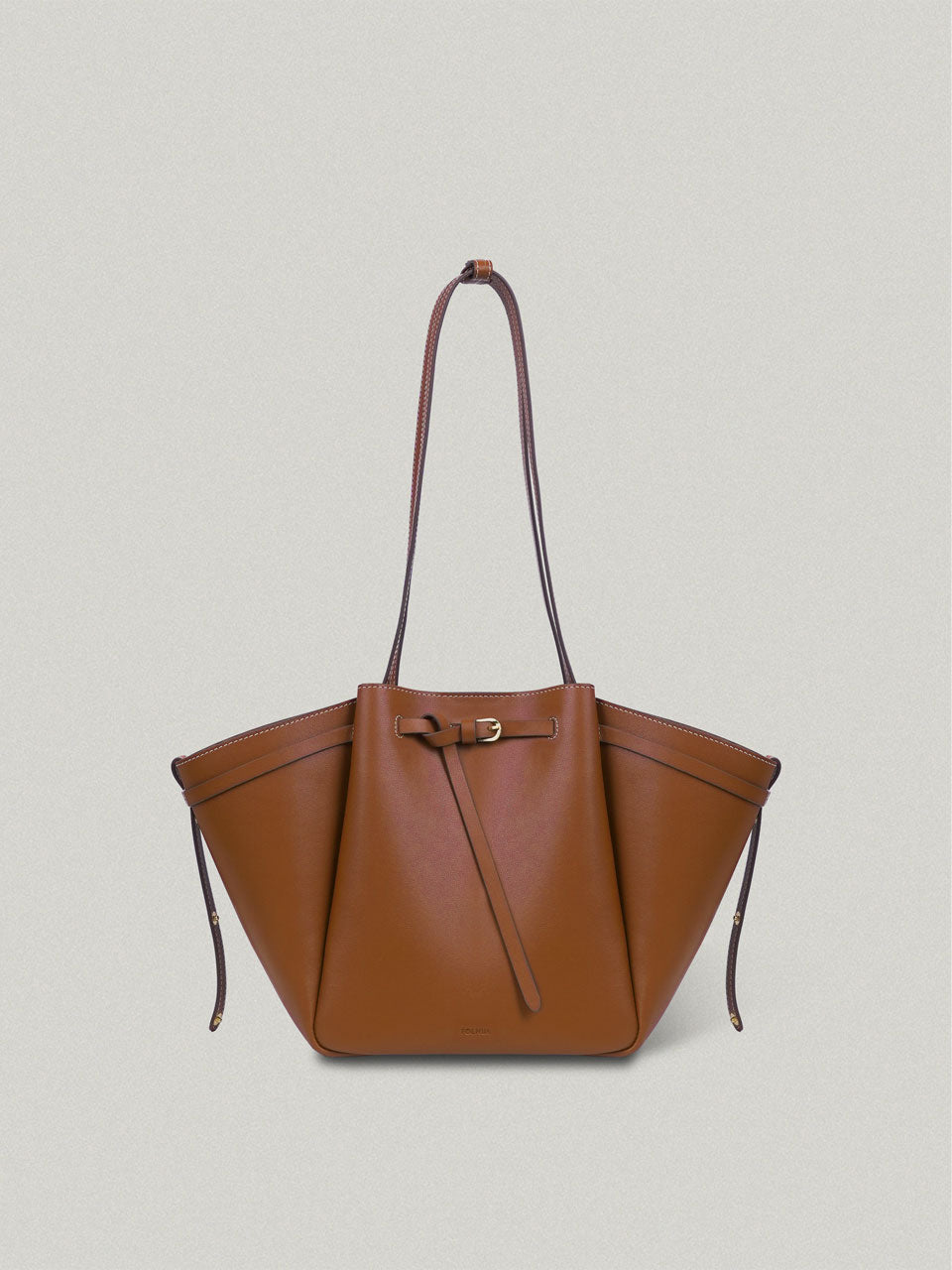 FOLNUA mini shell stitchブラック ハンドバッグ FOLNUA l フォルニュア