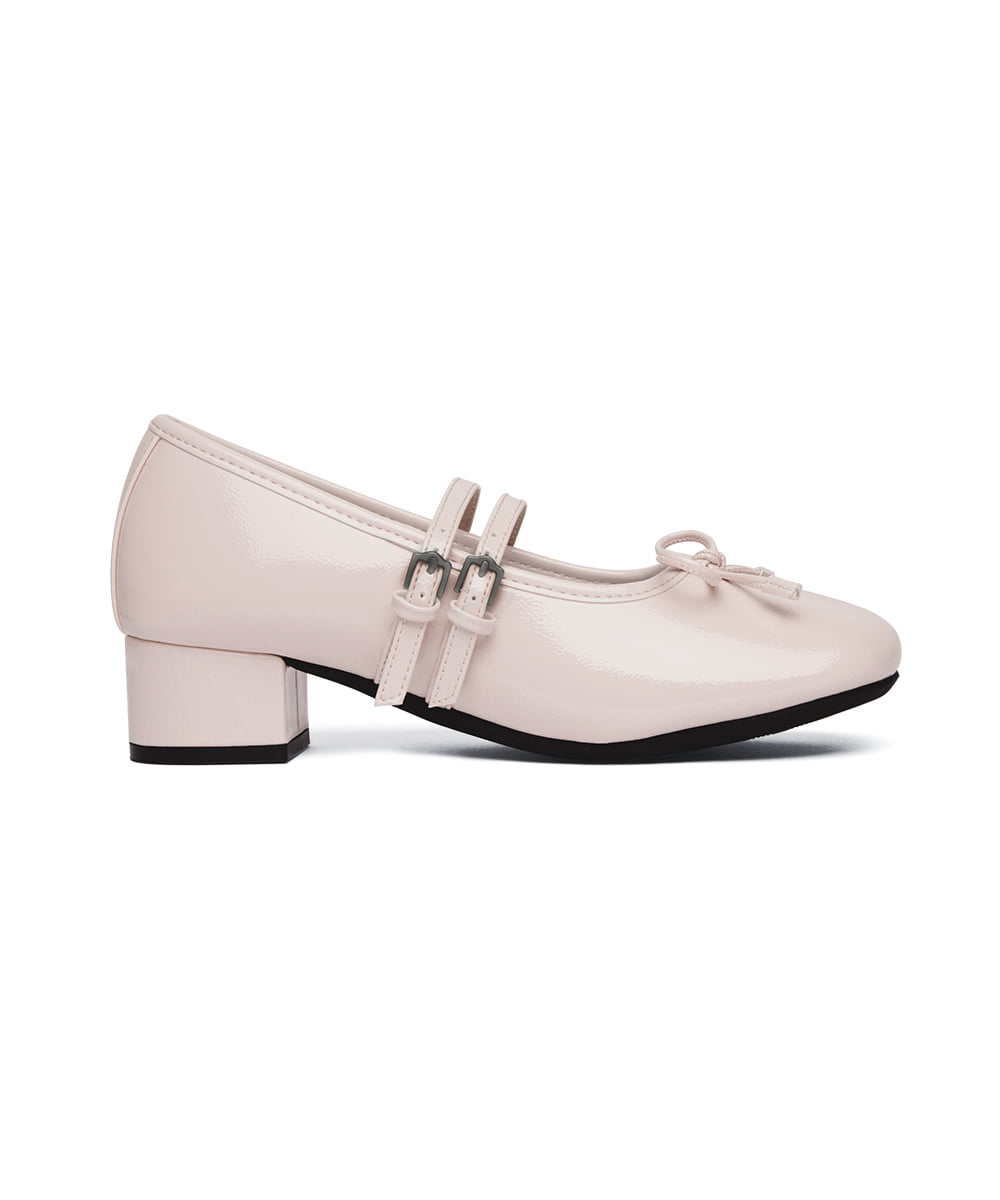 Rockfish Weatherwear Square Toe Two Strap Maryjanes 4cm Pink view 9