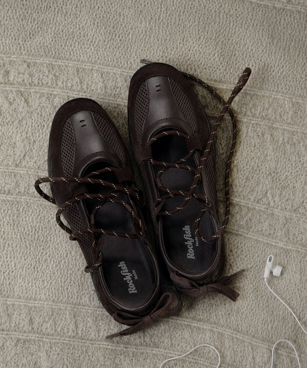 Rockfish Weatherwear NICOLE WEAVING LACEUP SNEAKERS V2 Choco 11