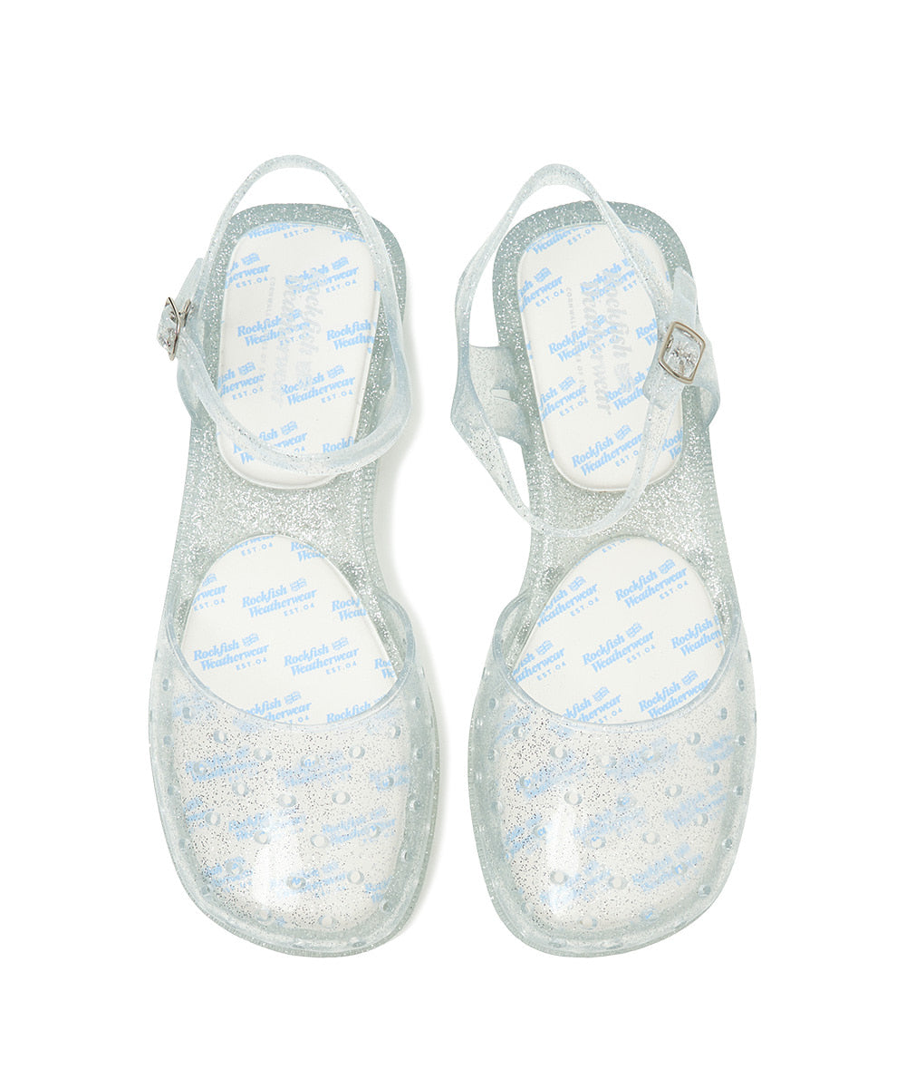 Rockfish Weatherwear Glair Slingback Sandals Glitter Silver view 8