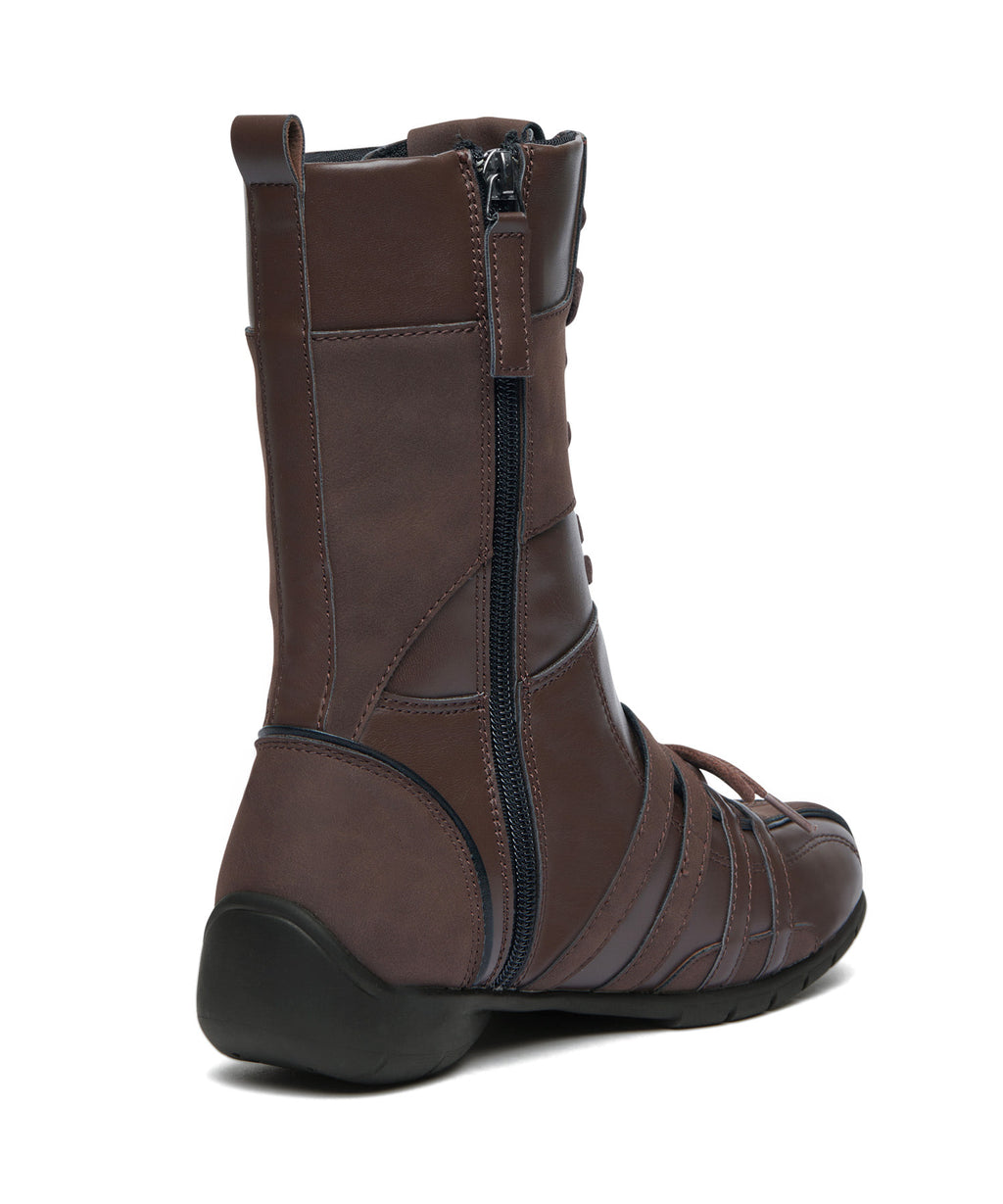 Rockfish Weatherwear Aster High Top Sneakers Dark Brown side view