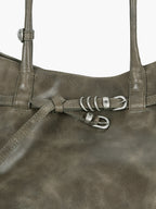 MARGESHERWOOD Grandma Used Bag XL - Etoffe Pull-up Leather