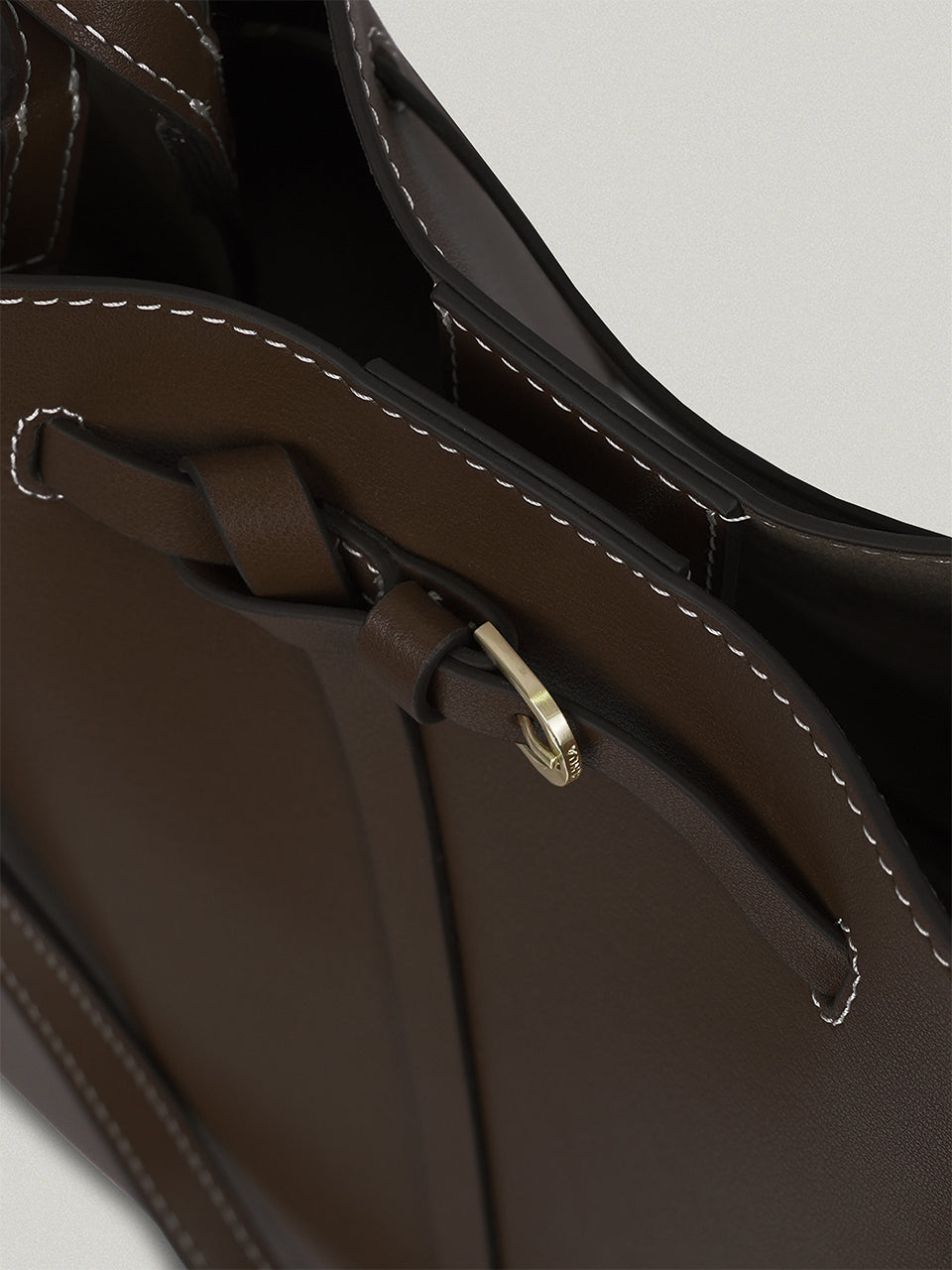 FOLNUA Mini Anthos Bag Cocoa - Stitch - interior