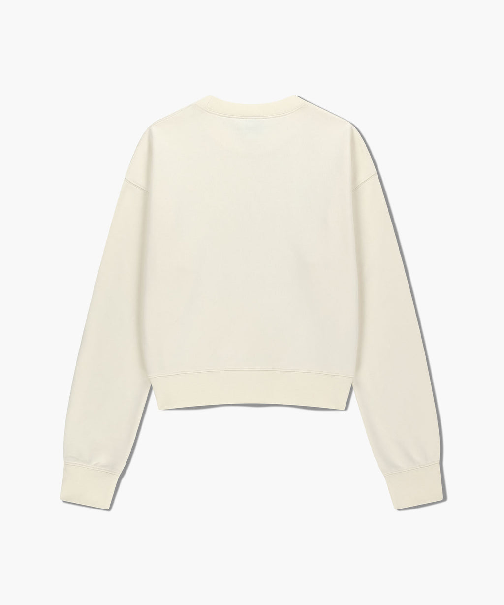 Marithé François Girbaud - W Doodle Bear Crop Sweatshirt