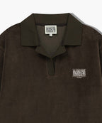 Marithé François Girbaud - Classic Logo Collared Velour Sweatshirt