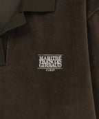 Marithé François Girbaud - Classic Logo Collared Velour Sweatshirt