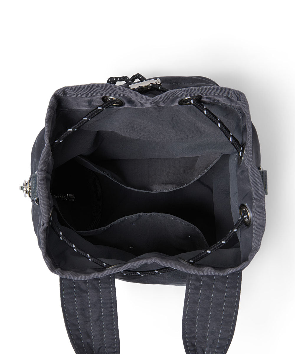 Rockfish Weatherwear Nylon Drawstring Mini Bag Charcoal view 9