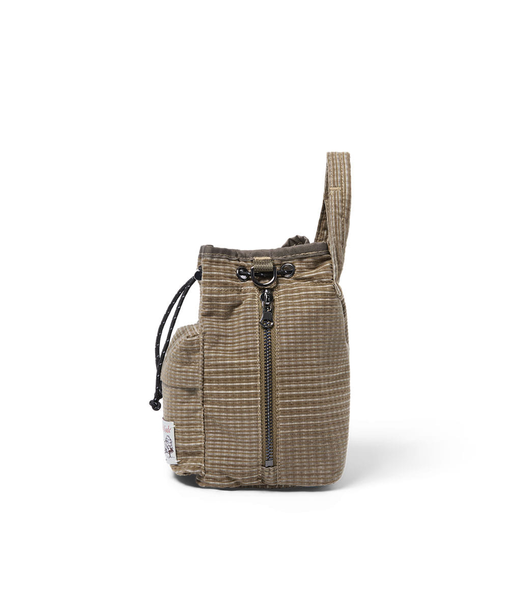 Rockfish Weatherwear CHECK DRAWSTRING MINI BAG Brown view 5