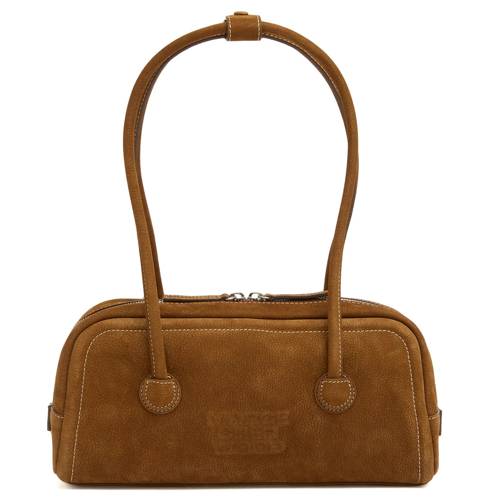 MARGESHERWOOD Soft Boston Ew Baguette Bag - Chestnut Nubuck