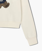 Marithé François Girbaud - W Doodle Bear Crop Sweatshirt